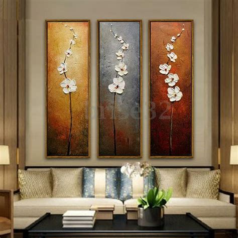 3pcs Colorful Flower Canvas Abstract Painting Print Art