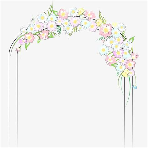 Arches White Transparent Arch Flower Arches Flowers Flower Png
