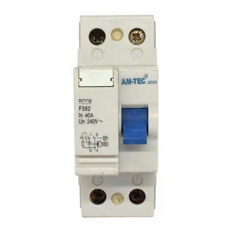 Single Phase 40 Amp Am Tec Double Pole Rccb 220 V At Rs 3000piece In