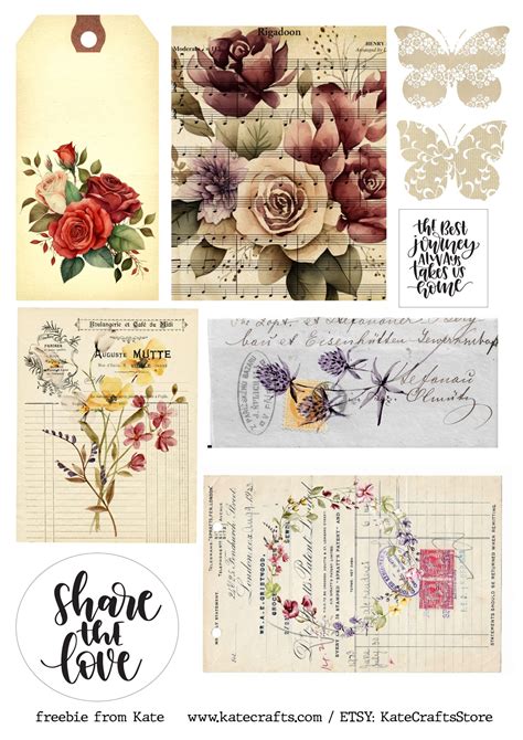 40 Free Vintage Junk Journal Printables Artofit