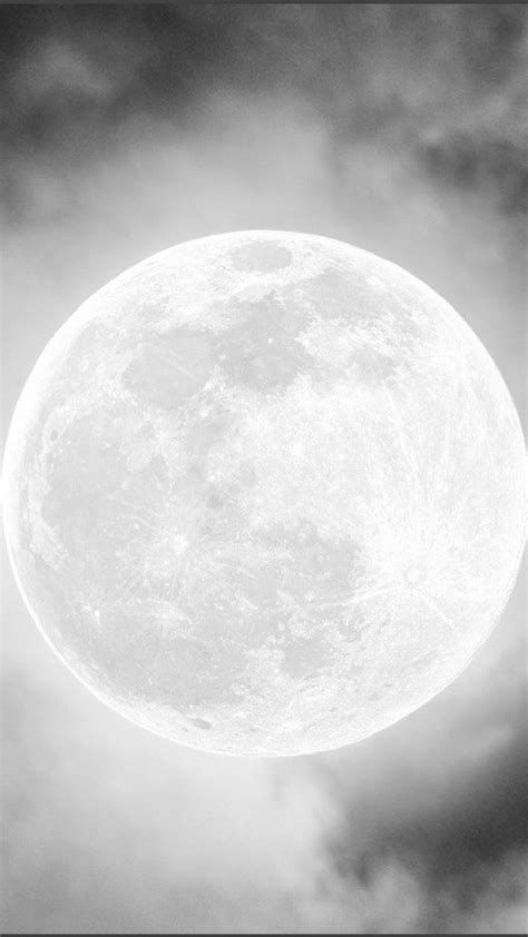Moon White Background