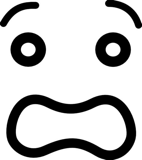 Smiley Fear Face Clip Art Cartoon Worried Face Png Download 528597
