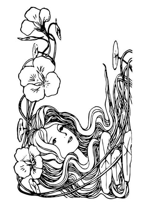41 Niñas para colorear | Dibujos para colorear