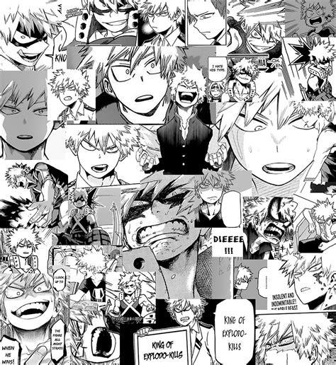 Bakugou Katsuki Collage By Shrimp Kun Redbubble