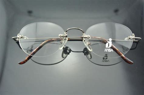 vintage rimless oval glasses men s and women eyeglass frames gold gray eyeglasses ebay