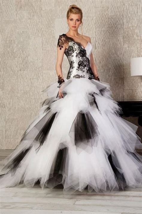 Black And White Wedding Dresses Have Your Dream Wedding