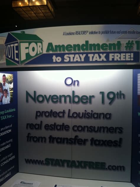 Maybe you would like to learn more about one of these? VOTE FOR Amendment #1 to Stay Tax Free in Louisiana