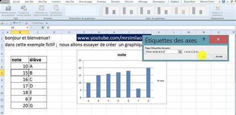 Excel Ins Rer Un Graphique S Lectionner La Source Des Donn Es Youtube