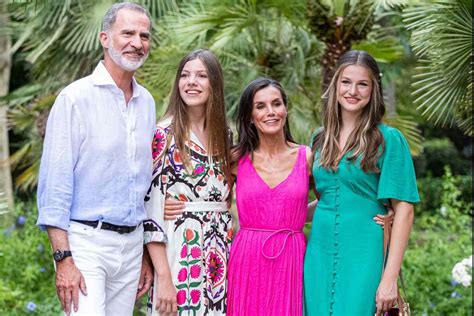 Queen Letizia And King Felipe Of Spain Are All Smiles On A Sunny Summer Vacation With Daughters