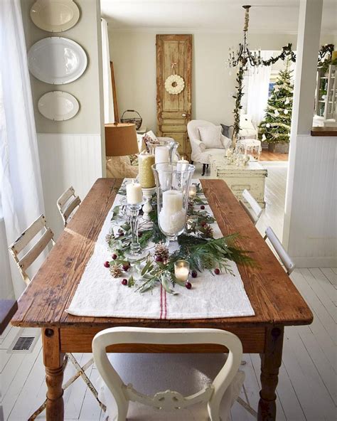 Cool 45 Best Christmas Dining Table Centerpieces Ideas