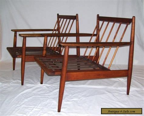 4.5 out of 5 stars. pair of vintage walnut mid century modern danish baumritter lounge chairs dux for Sale in United ...