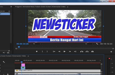 Membuat Teks Newsticker Keren Di Adobe Premiere Pro Cc 2018