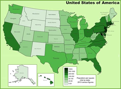 Us Population Density Map