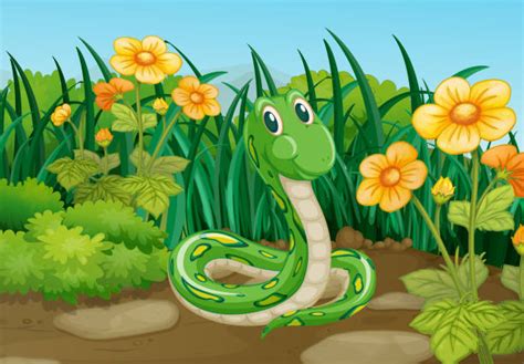 Garden Snake Clip Art Illustrations Royalty Free Vector Graphics