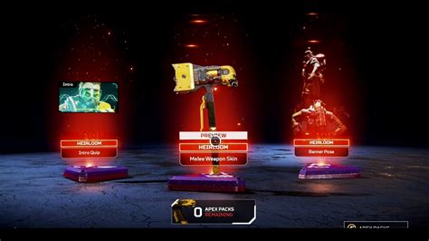 Apex Legends Aftermarket Collection Opening Heirloom And Inspecting