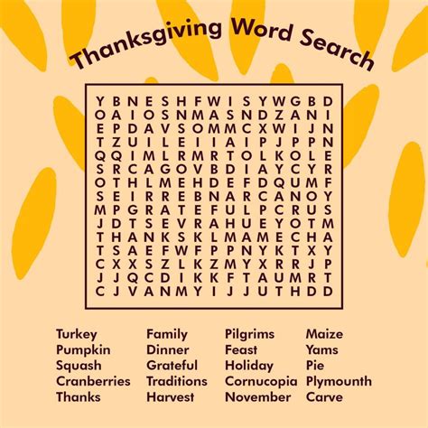 10 Best Thanksgiving Word Search Printable Thanksgiving Words