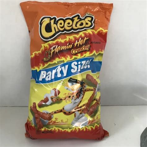 New Cheetos Flamin Hot Crunchy Chips Party Size 15 Oz 4252g Bag Cheese Snack 1790 Picclick