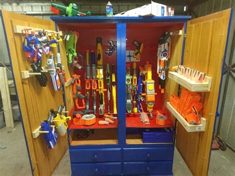 Crazy idea of making a gun rack out of pallets. The 25+ best Nerf gun storage ideas on Pinterest | Nerf storage, Toy nerf guns and Big nerf guns