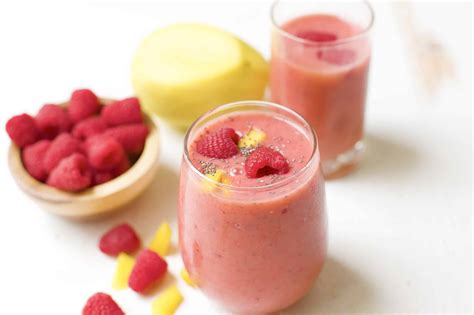 Mango Raspberry Smoothie Andrea Hill Holistic Nutrition