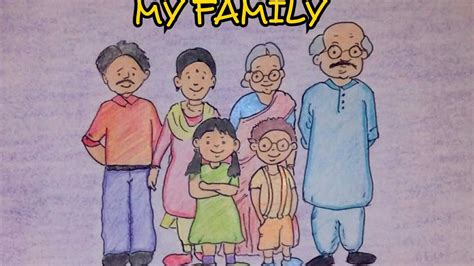 How to draw a family. Family Drawing Images at PaintingValley.com | Explore ...