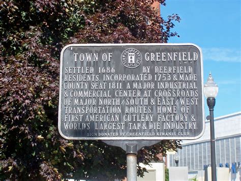 Town Of Greenfield Historical Marker Claims To Fame Home Flickr