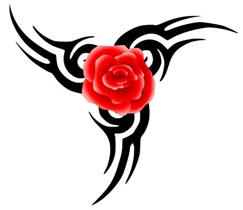 Download flowers xochi tribal tattoo with rose SVG - ClipArt Best ...