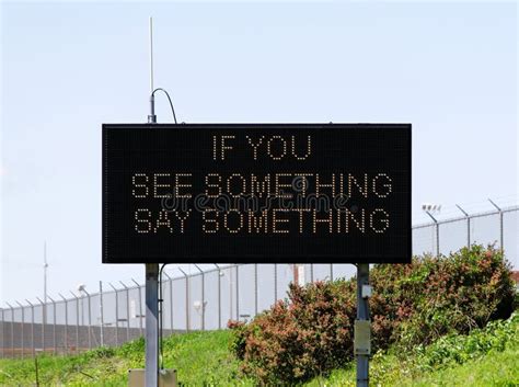 If You See Something Say Something Stock Photo Image Of Authority