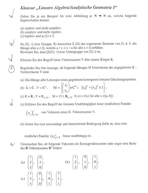 Klausur ws 06/07 seite 166. Skripte & Klausuren - FSR Mathematik