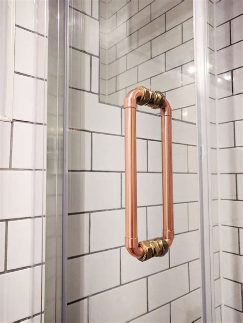 Considering a diy outdoor shower? DIY Shower Door Handles - Custom Made To Suit (With images) | Diy shower door, Door handles ...