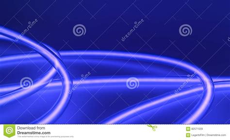 Blue Glowing Neons Conception Stock Illustration Illustration Of