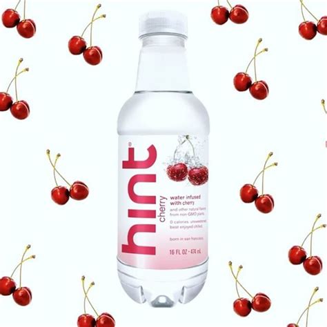Introducing Cherry Hint Water New Hint Water Cherry Flavor