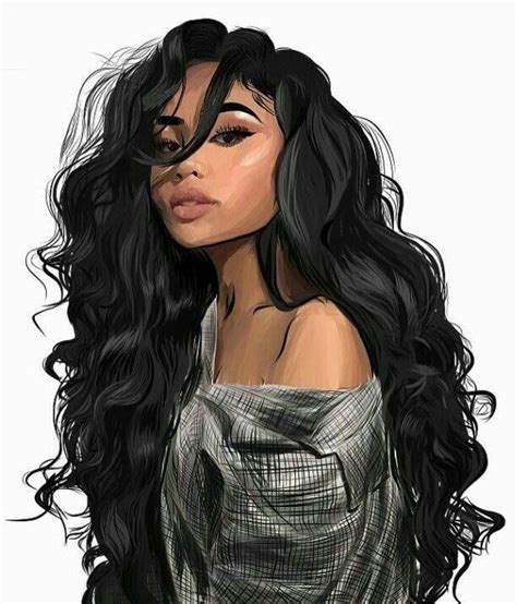 Contact long black hair art on messenger. An art | Black girl magic art, Digital art girl, Black ...