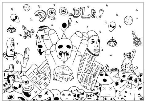 Maybe you would like to learn more about one of these? Doodle art free to color for kids - Doodle Art Kids Coloring Pages