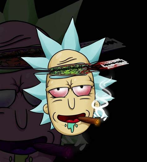 Stoner Rick And Morty Cool Drawings