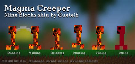 Mine Blocks Magma Creeper Skin By Guete16
