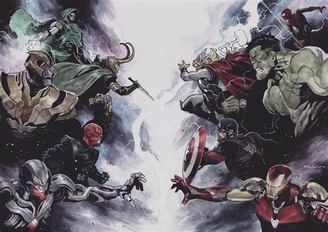Heroes Vs Villains In Marvel Villains Marvel Art Superhero Comic