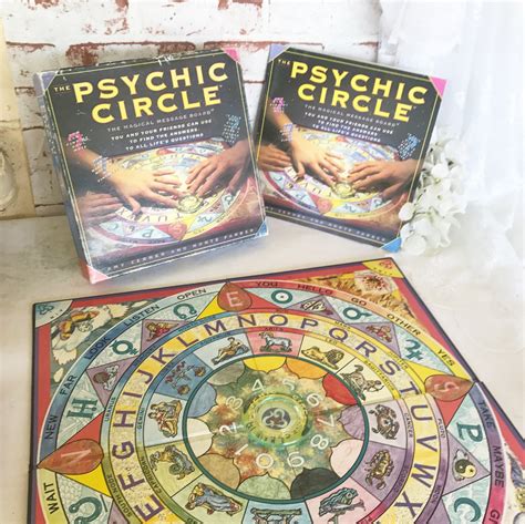 It's a social word game of reading your friends' minds. Vintage The Psychic Circle Board Game Retro ouija board w ...