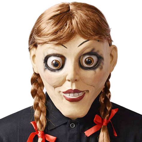 2019 The Conjuring Annabelle Mask Latex Cosplay Halloween Carnival