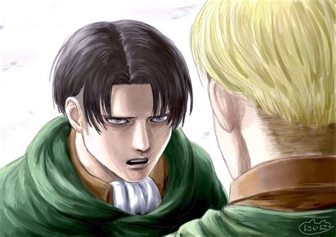 Pin By Rina On Levi Ackerman Erwin Smith Attack On Titan Levi And