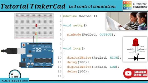 Tutorial Arduino Uno Led Blink Menggunakan Tinkercad Tinkercad Images
