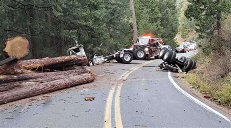 Highway 32 Closed This Morning Due To Logging Truck Accident Plumas News
