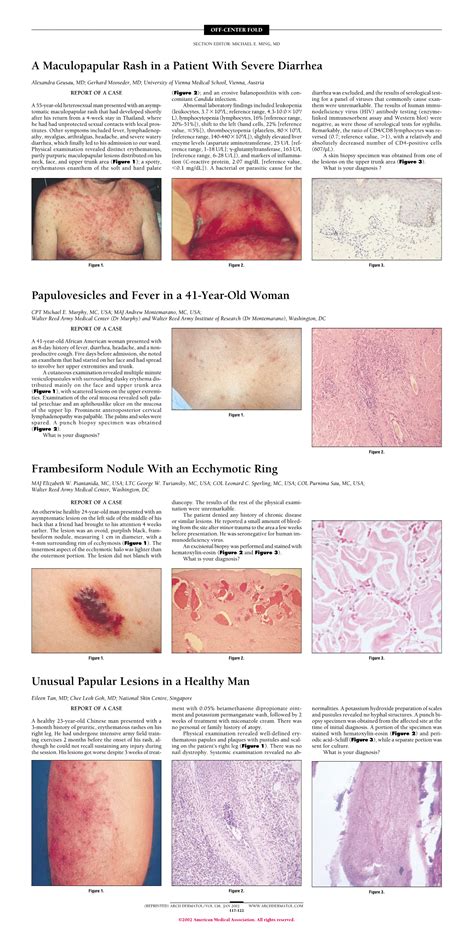 A Maculopapular Rash In A Patient With Severe Diarrhea Dermatology