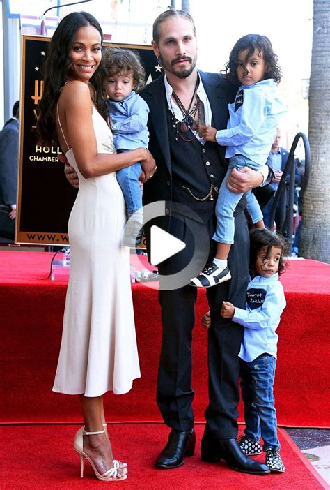 Zoe Saldanas Sons Finally Make Their Public Debut Pics Celebrity Costumes Zoe Saldana