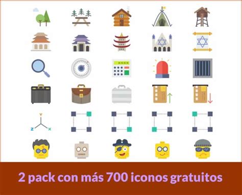 2 Packs Con Más De 700 Iconos Para Descargar Gratis Recursos Gratis