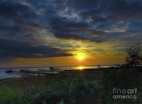 Charleston Harbor Jeweled Sunset Photograph By Norma Brandsberg