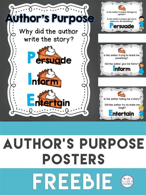 Authors Purpose Posters Freebie Authors Purpose Authors Purpose
