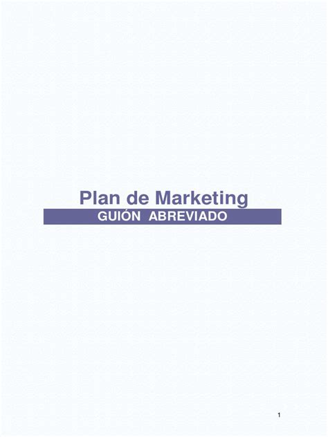 Esquema Plan De Marketing Tarea Final Pdf Marketing Producto