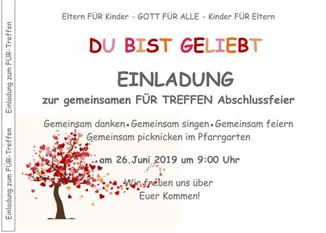 Einladung Abschlussfeier Für-Treffen