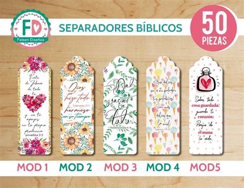 100 Separadores Bíblicos Cristianos Impresos 80000 En Mercado Libre