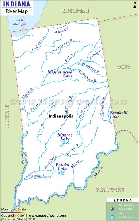 Indiana Rivers Map Rivers In Indiana